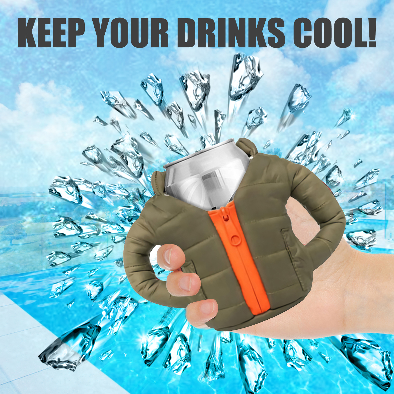 Drink Cup Sleeve Creative Double Layer Cold Retain Portable Water Bottle Beer Soda Water Holder Bag