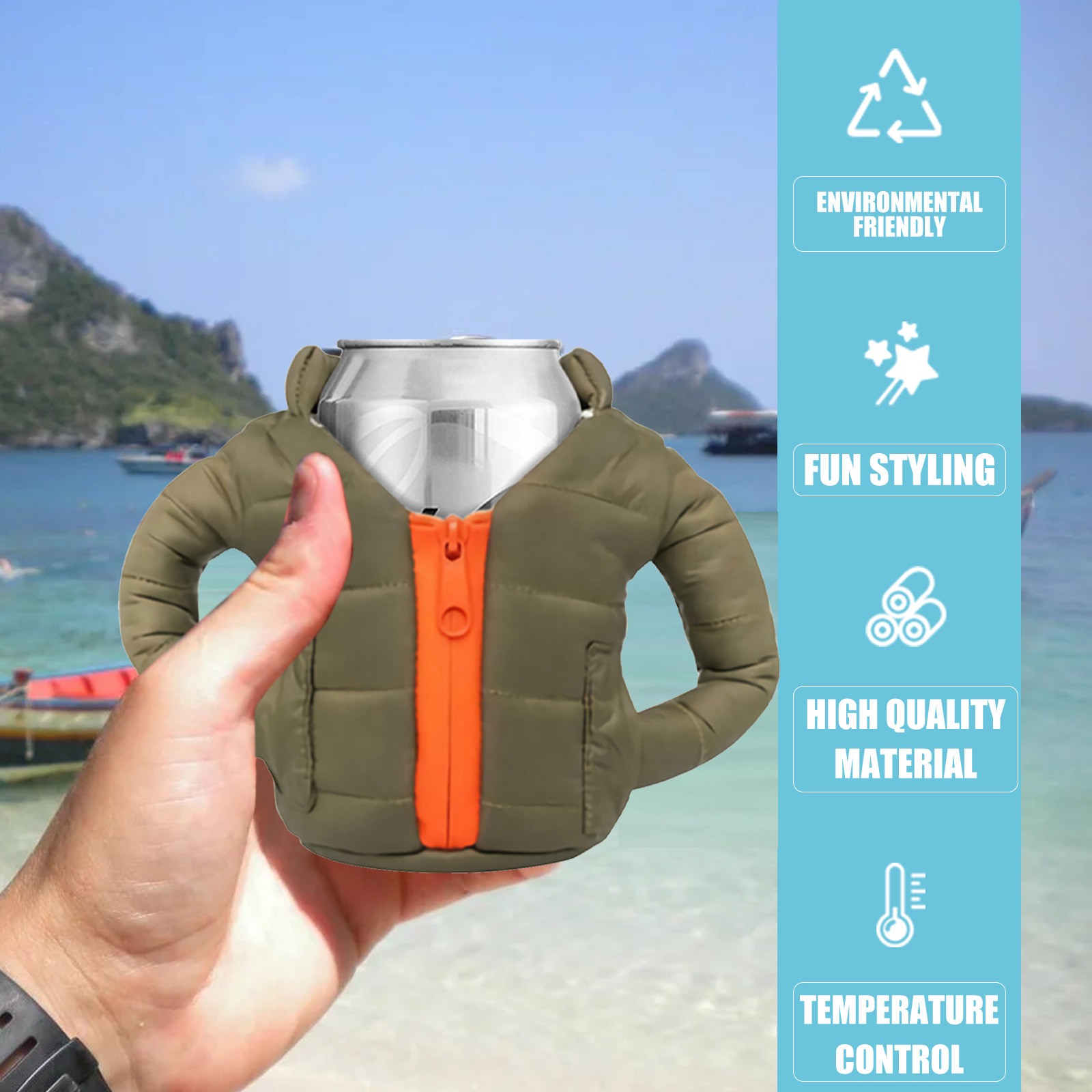 Drink Cup Sleeve Creative Double Layer Cold Retain Portable Water Bottle Beer Soda Water Holder Bag