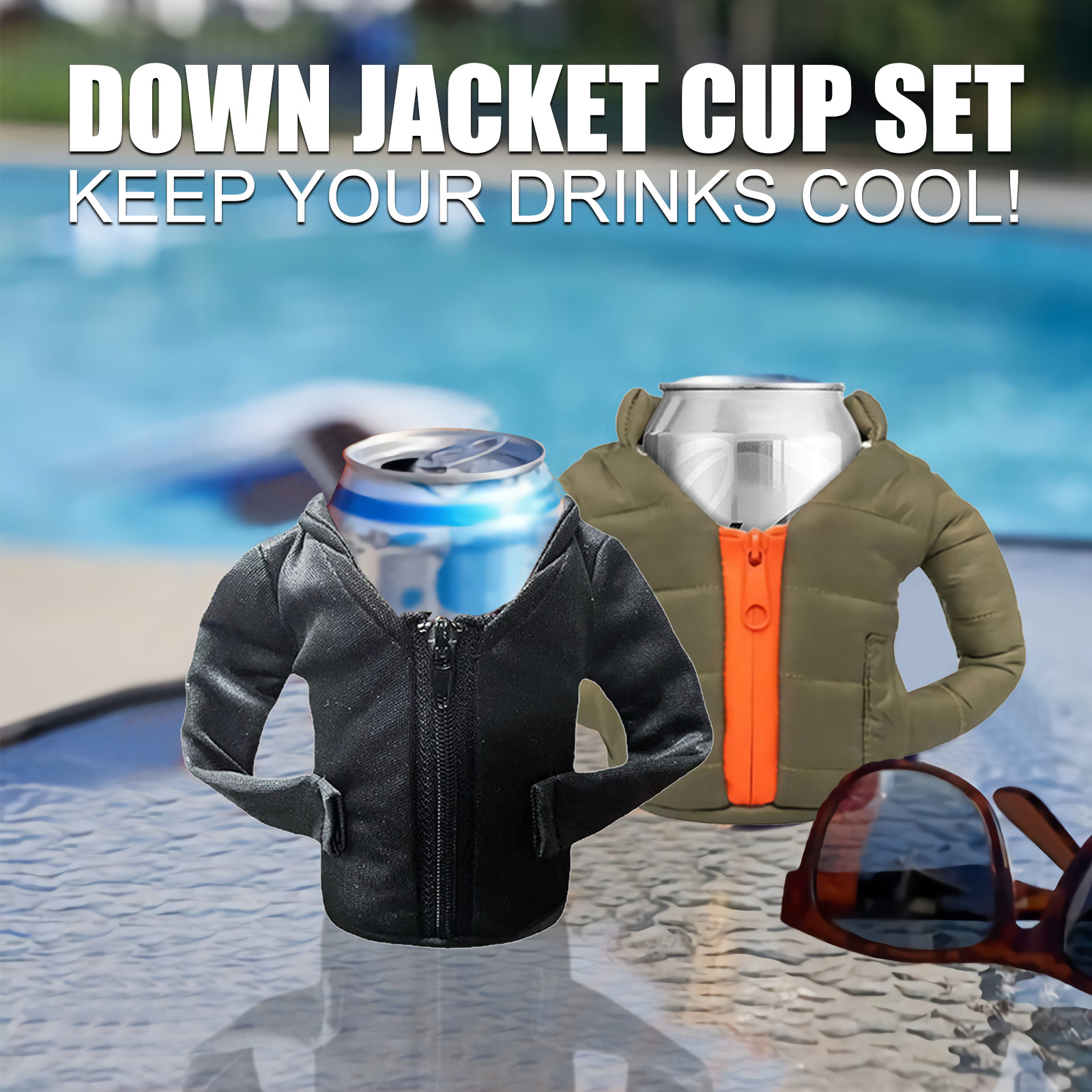 Drink Cup Sleeve Creative Double Layer Cold Retain Portable Water Bottle Beer Soda Water Holder Bag