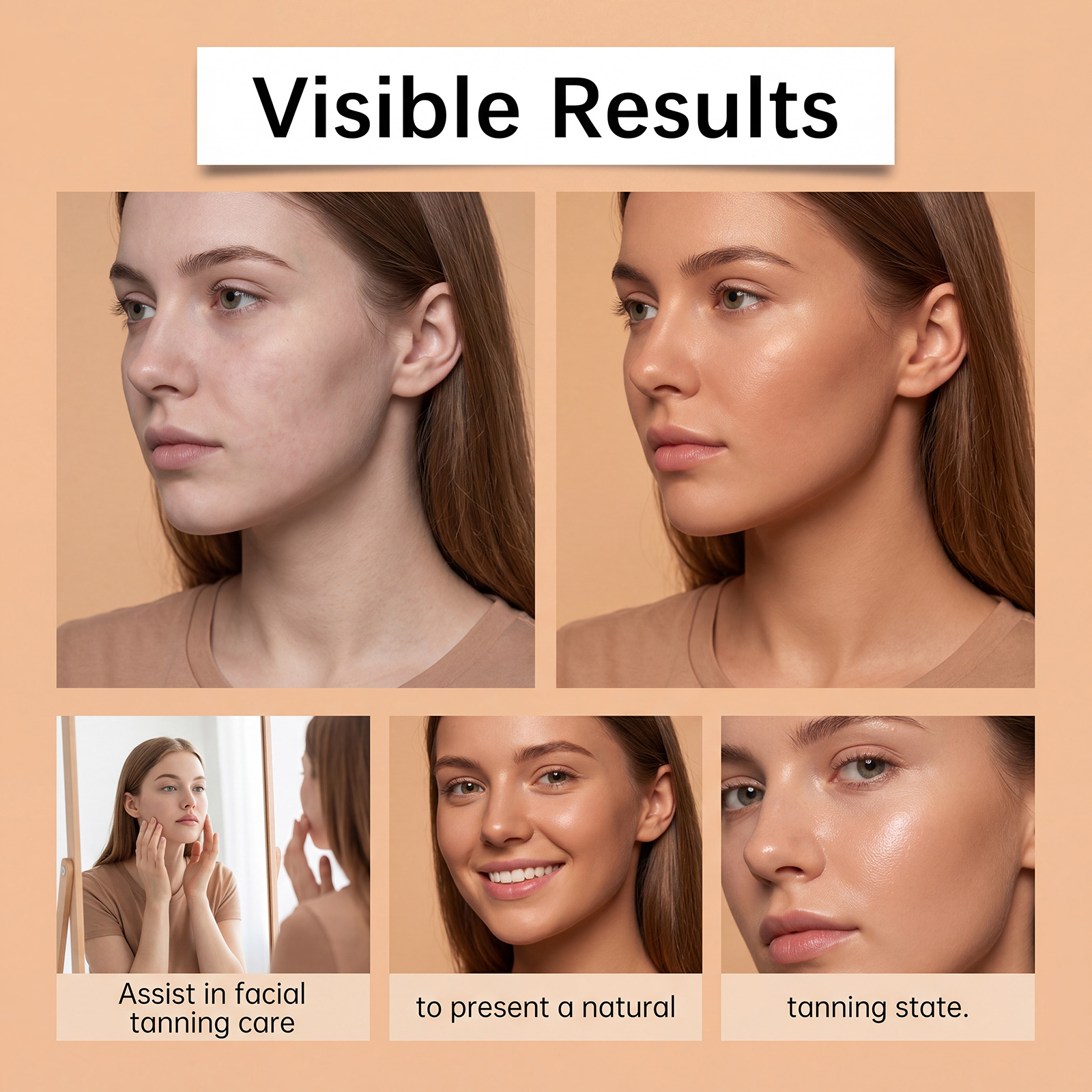 Tanning Patch Skin Friendly Breathable Comfortable Mild Healthy Outdoor Summer Gentle Convenient Care Bronze Complexion