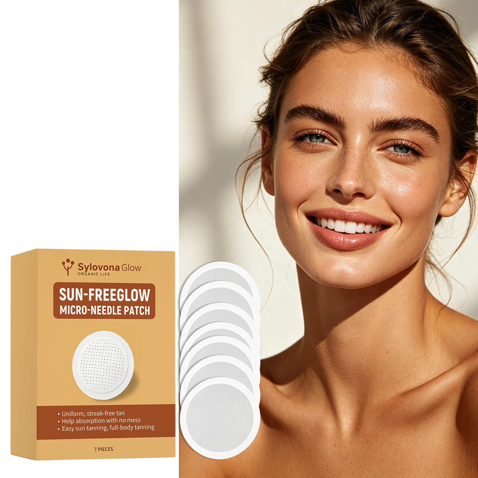 Tanning Patch Skin Friendly Breathable Comfortable Mild Healthy Outdoor Summer Gentle Convenient Care Bronze Complexion
