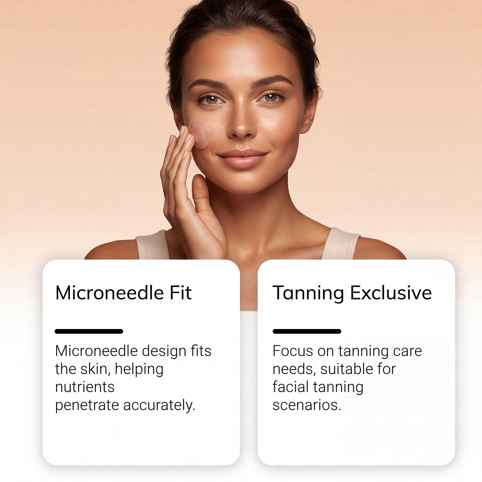 Tanning Patch Skin Friendly Breathable Comfortable Mild Healthy Outdoor Summer Gentle Convenient Care Bronze Complexion