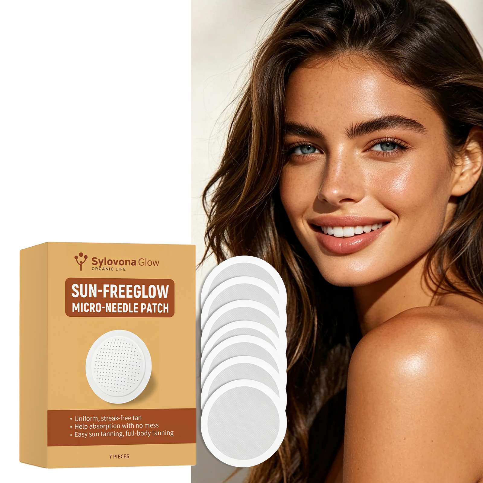 Tanning Patch Skin Friendly Breathable Comfortable Mild Healthy Outdoor Summer Gentle Convenient Care Bronze Complexion
