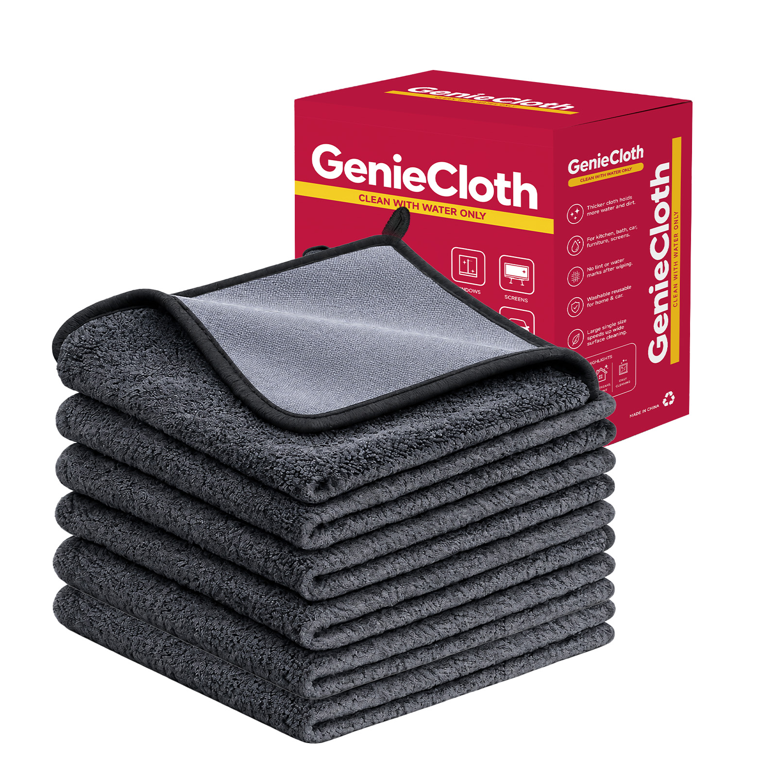 Cleaning Cloth Soft Durable Car Windshield Body Interior Leather Kitchen Stove Dining Glass Surface