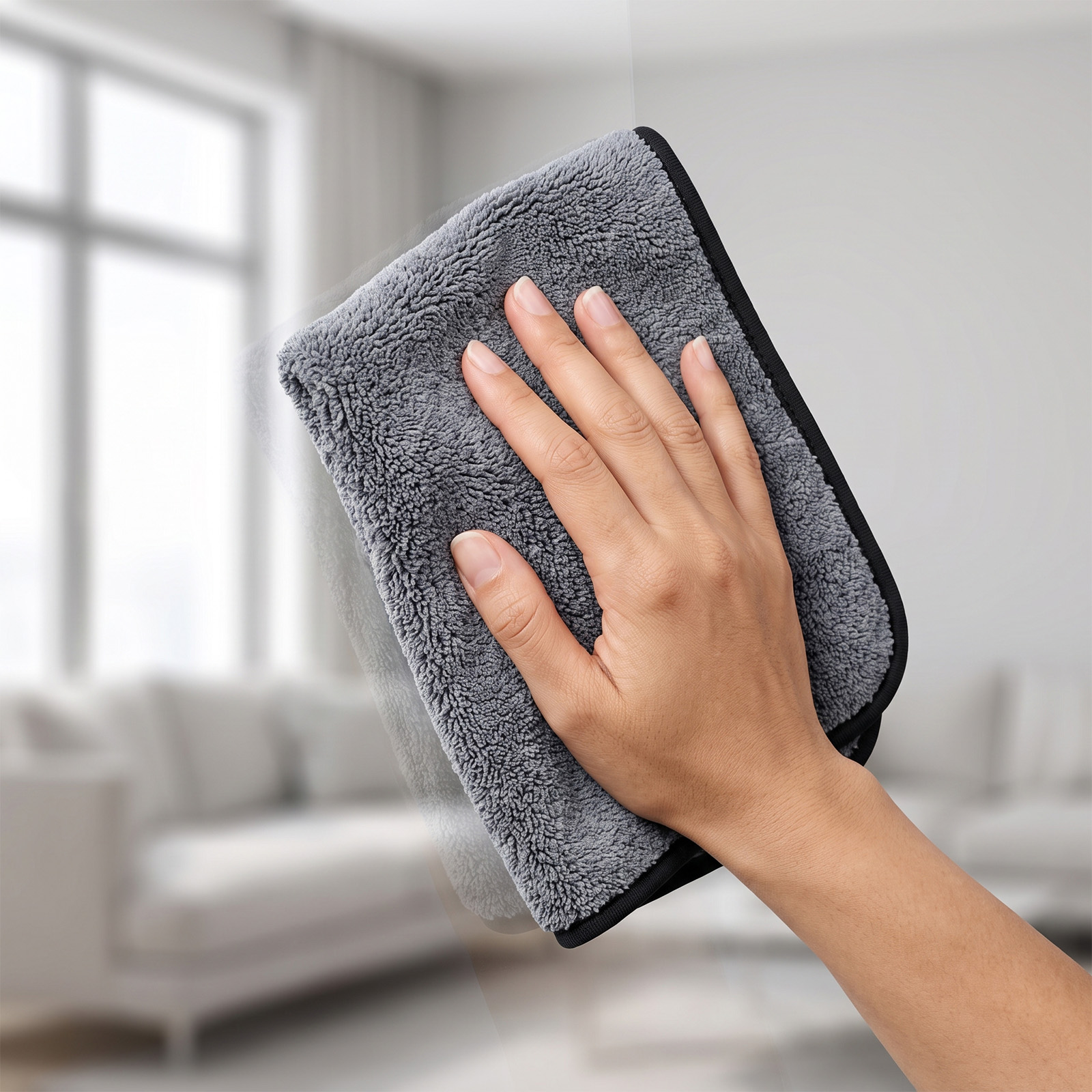 Cleaning Cloth Soft Durable Car Windshield Body Interior Leather Kitchen Stove Dining Glass Surface