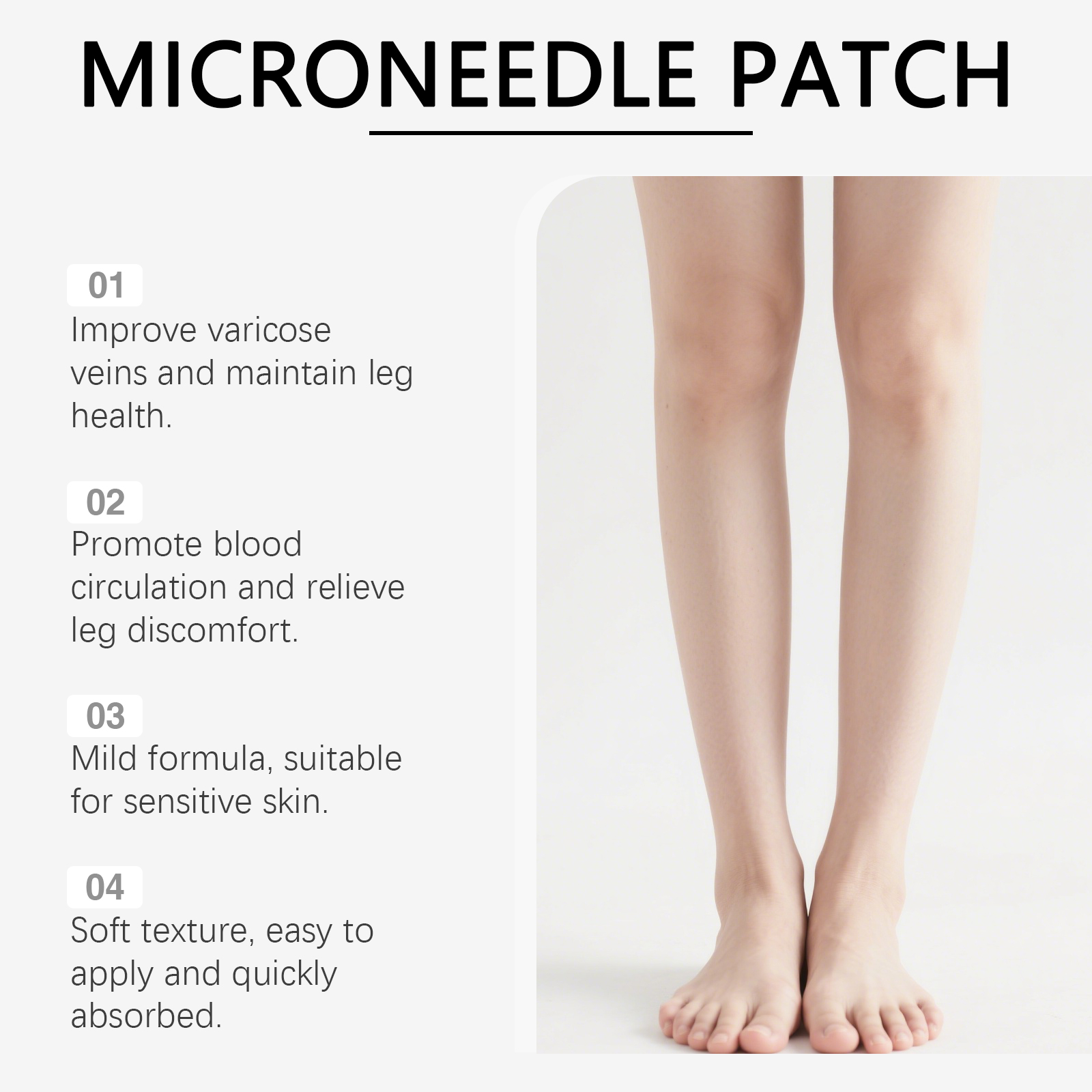 Leg Care Patch Gently Protect Leg Skin Soft Breathable Skin Friendly Daily External Care