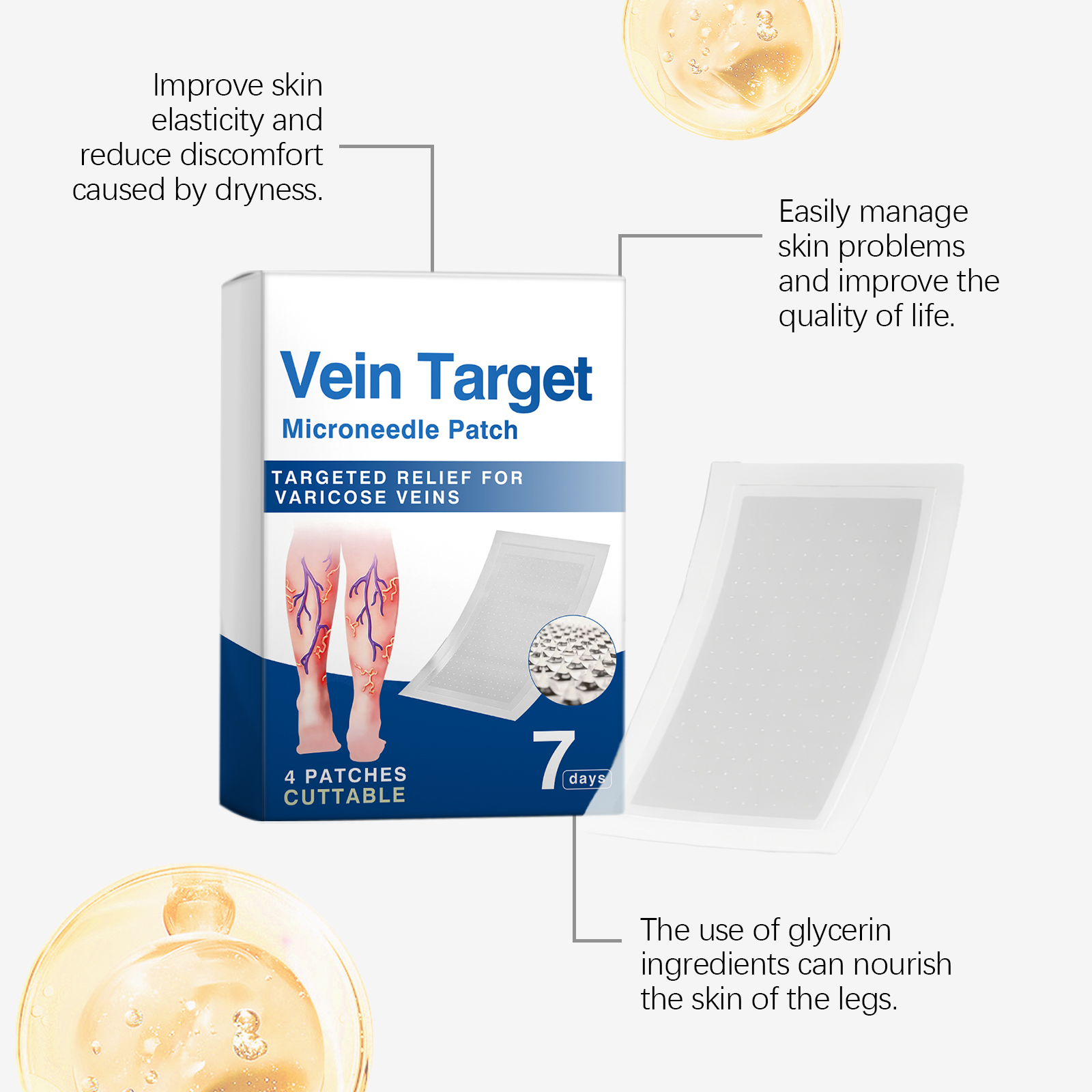 Leg Care Patch Gently Protect Leg Skin Soft Breathable Skin Friendly Daily External Care
