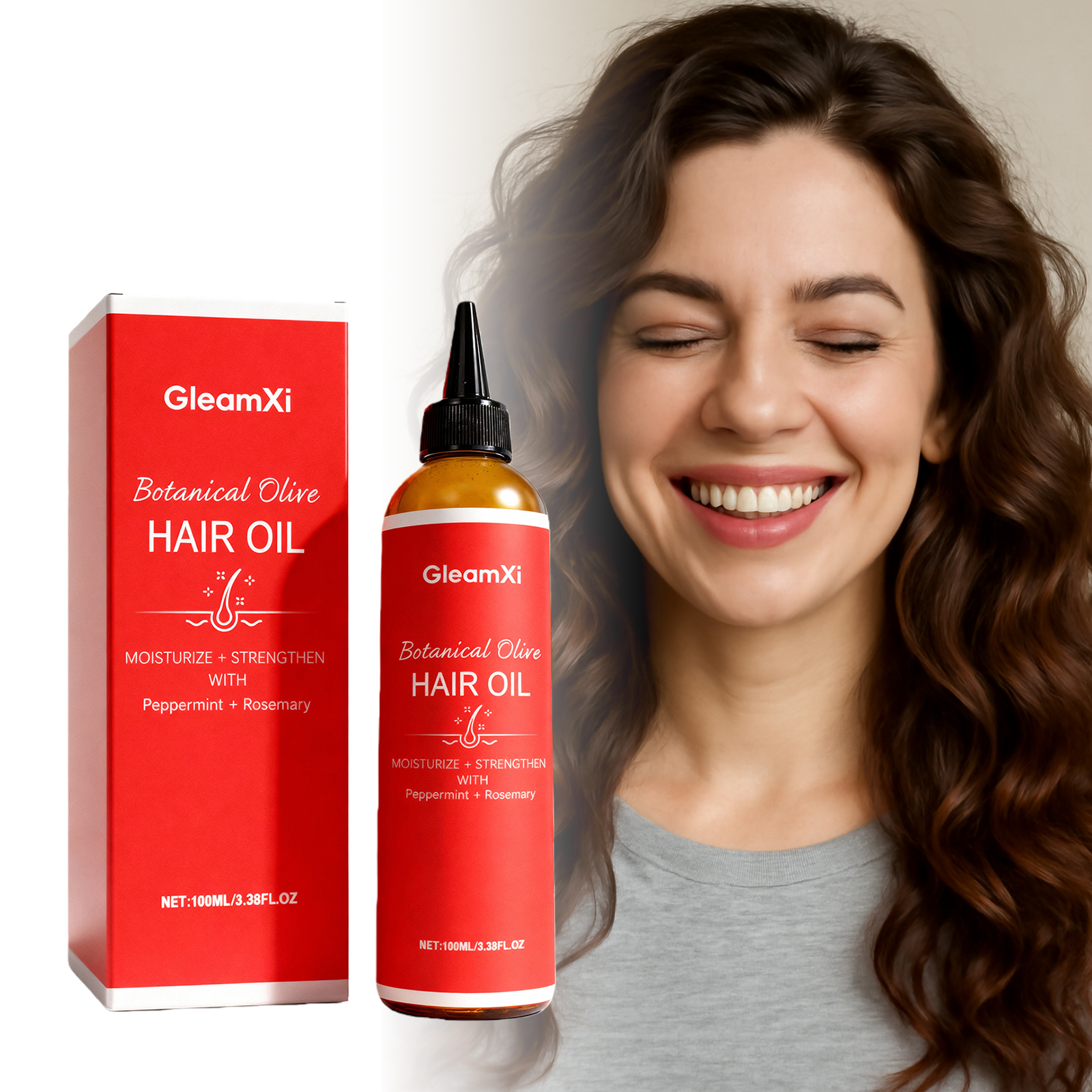 Olive Hair Care Oil Moisturizing Refreshing Nourishing Hair Natural Fluffy Smooth For Hair
