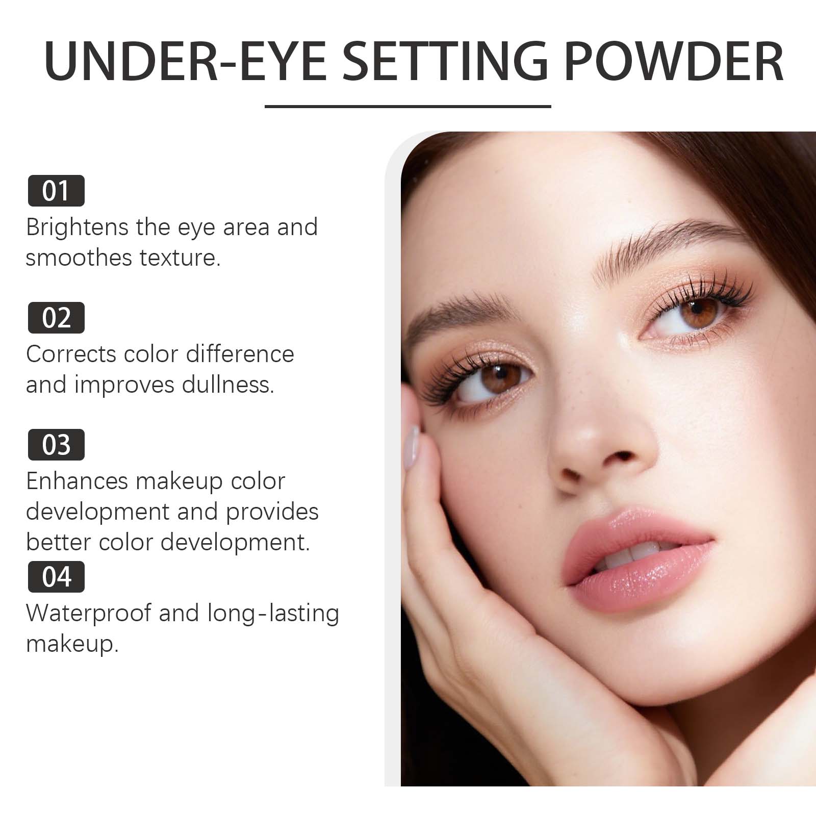Eye Brightening Longwear Loose Powder Light Blur Pore Clear Fit Base Matte Pigment Powder