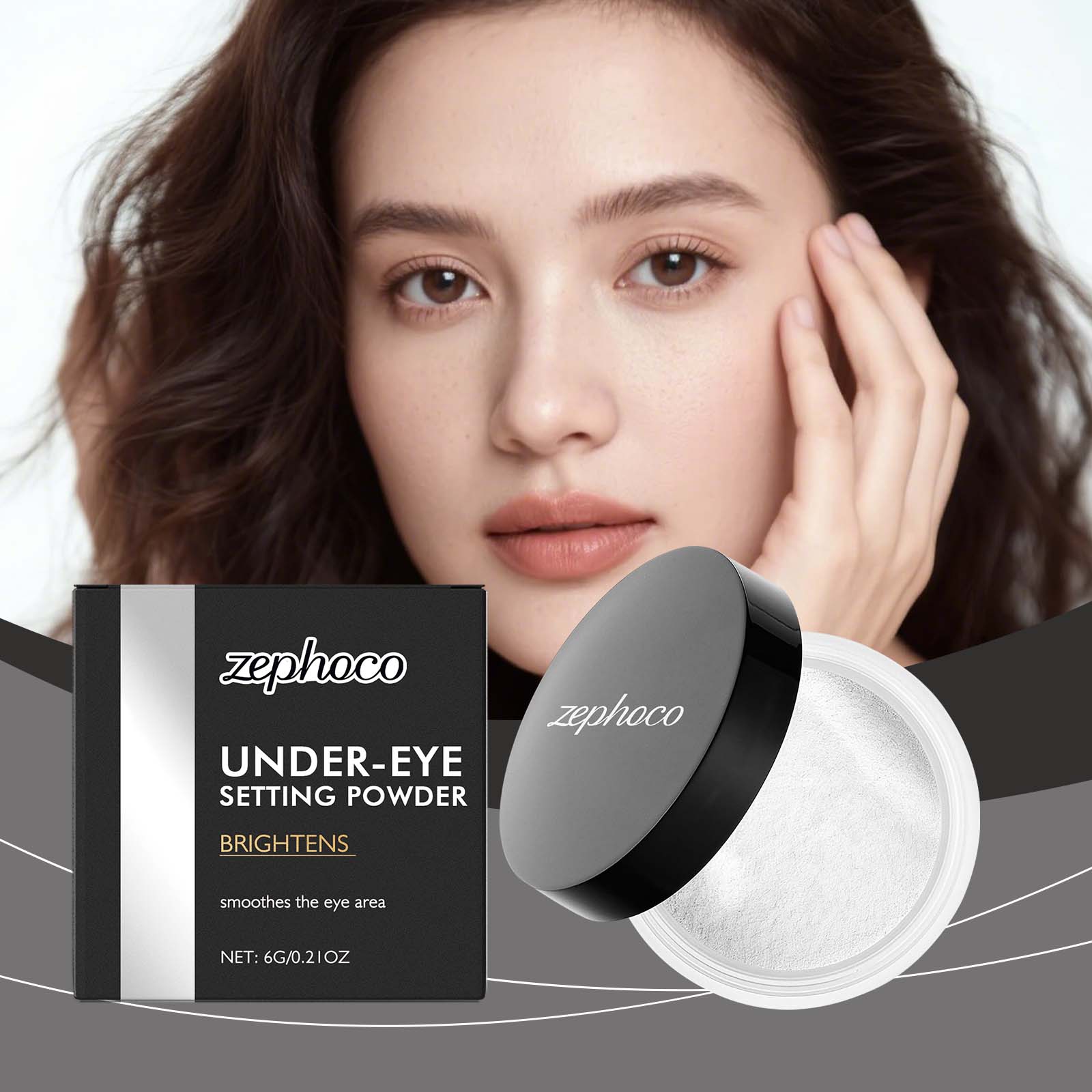 Eye Brightening Longwear Loose Powder Light Blur Pore Clear Fit Base Matte Pigment Powder