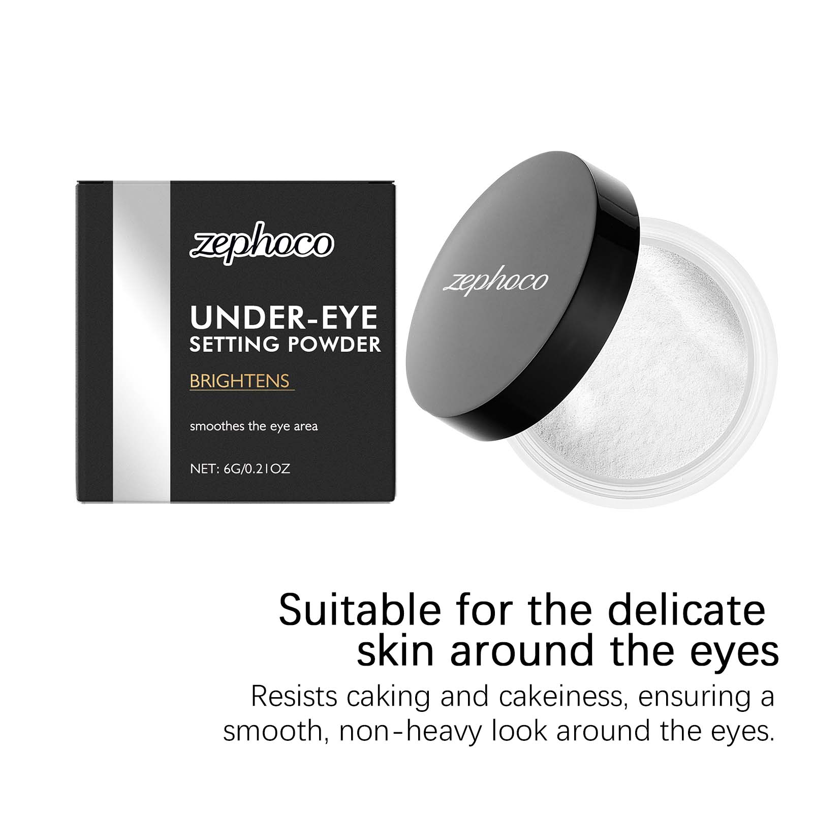 Eye Brightening Longwear Loose Powder Light Blur Pore Clear Fit Base Matte Pigment Powder