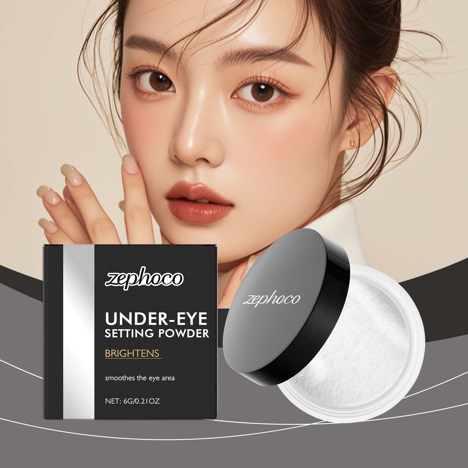 Eye Brightening Longwear Loose Powder Light Blur Pore Clear Fit Base Matte Pigment Powder