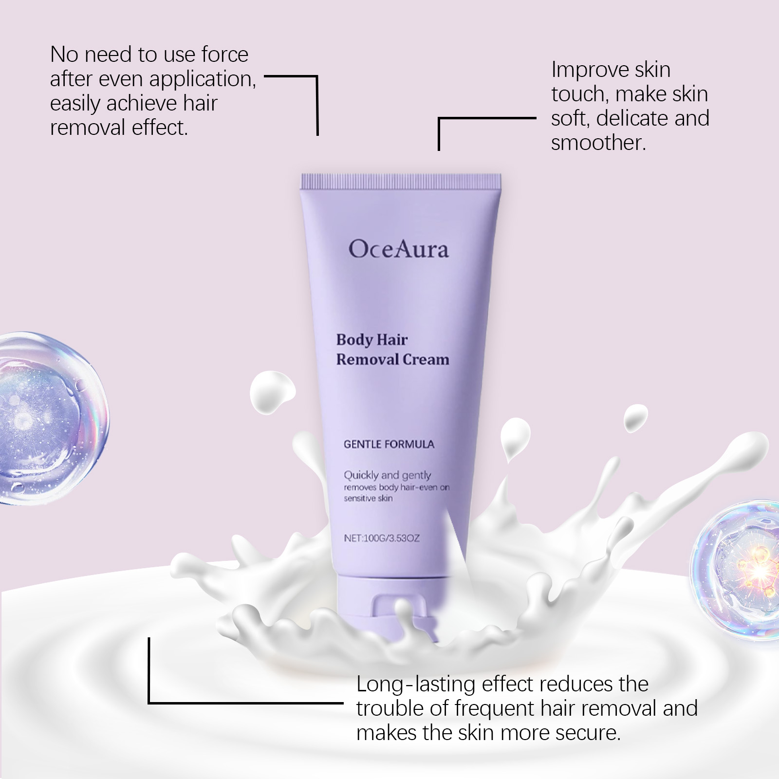 Hair Removal Cream Mild Skin Care For Body Arm Leg Hair Men Women Universal Cleansing