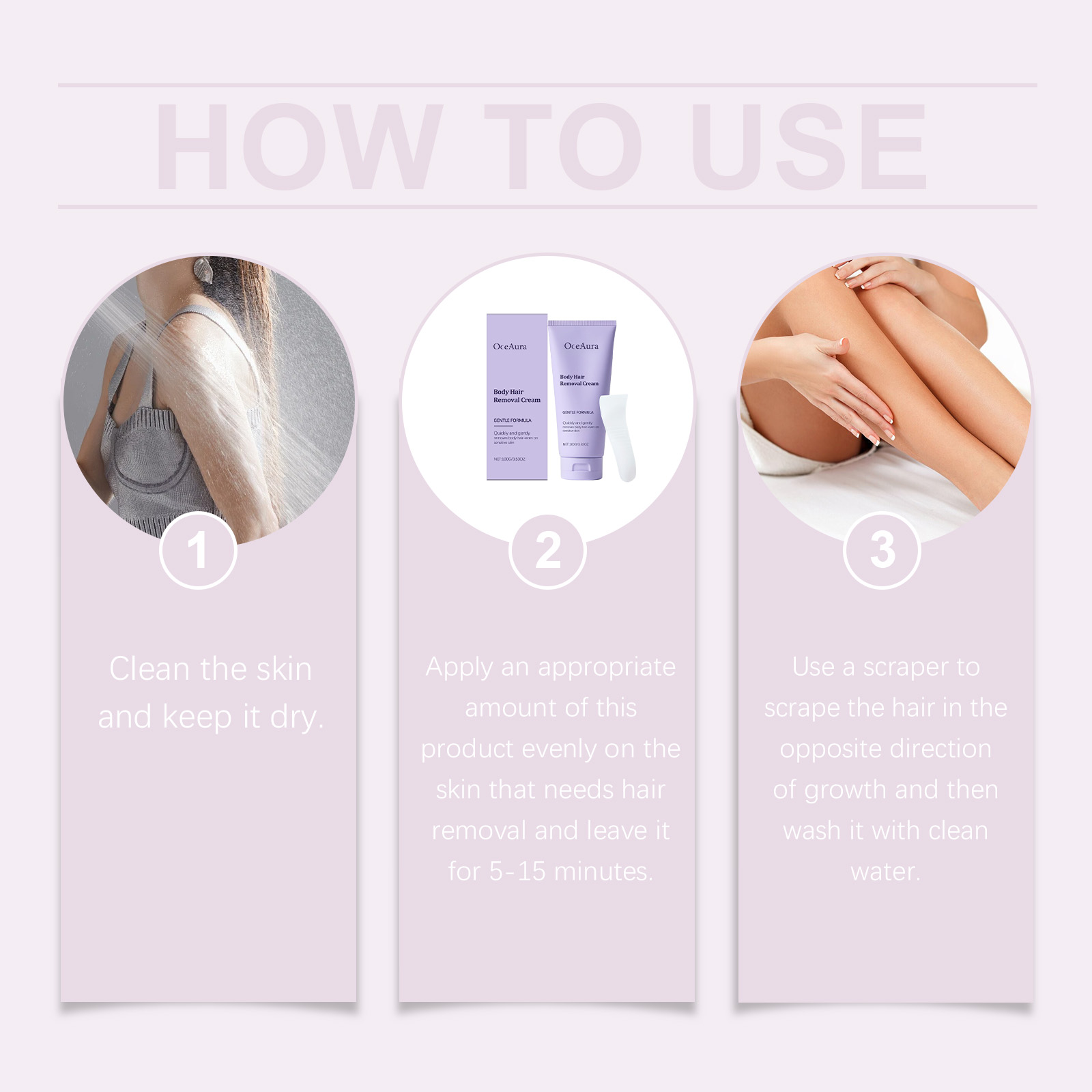 Hair Removal Cream Mild Skin Care For Body Arm Leg Hair Men Women Universal Cleansing