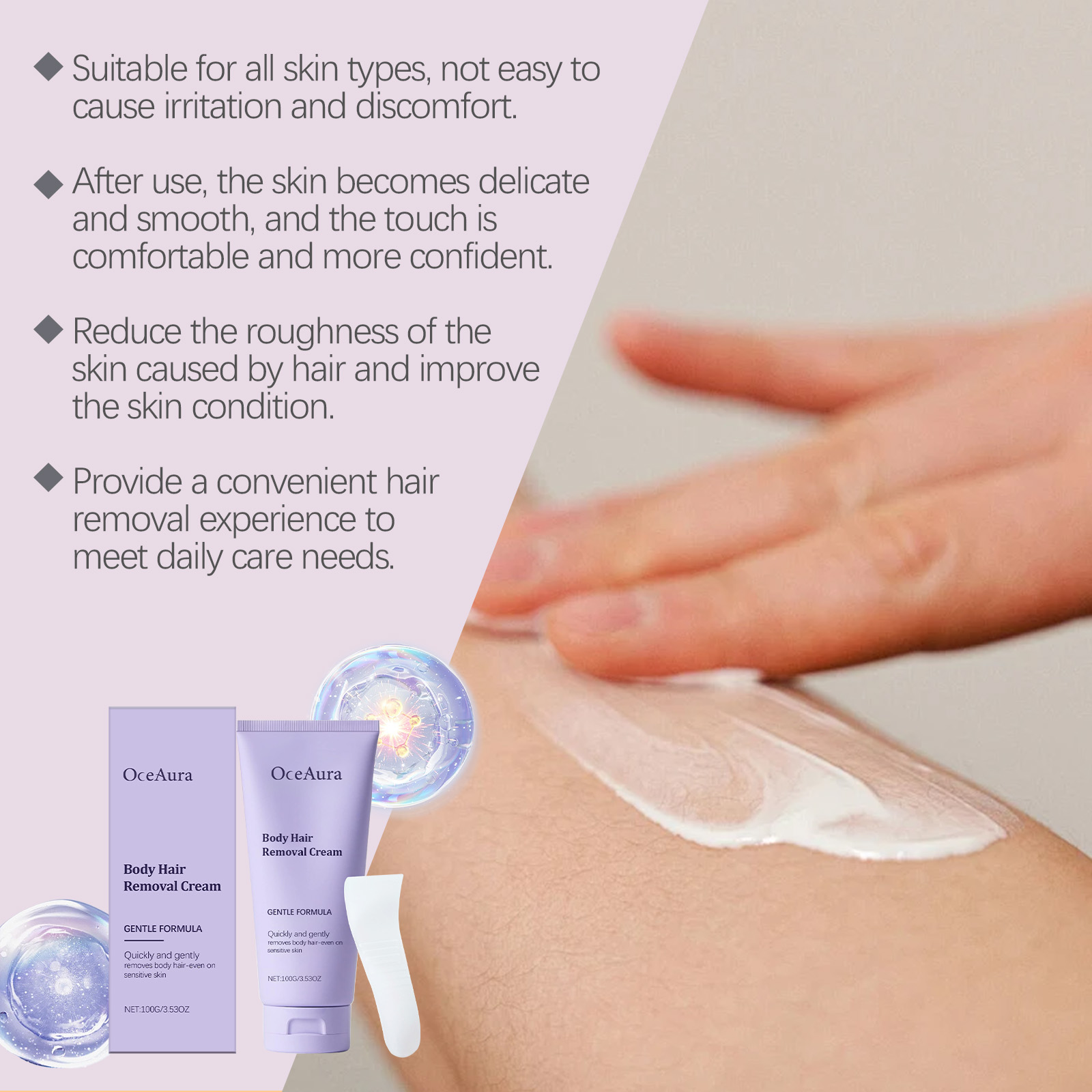 Hair Removal Cream Mild Skin Care For Body Arm Leg Hair Men Women Universal Cleansing