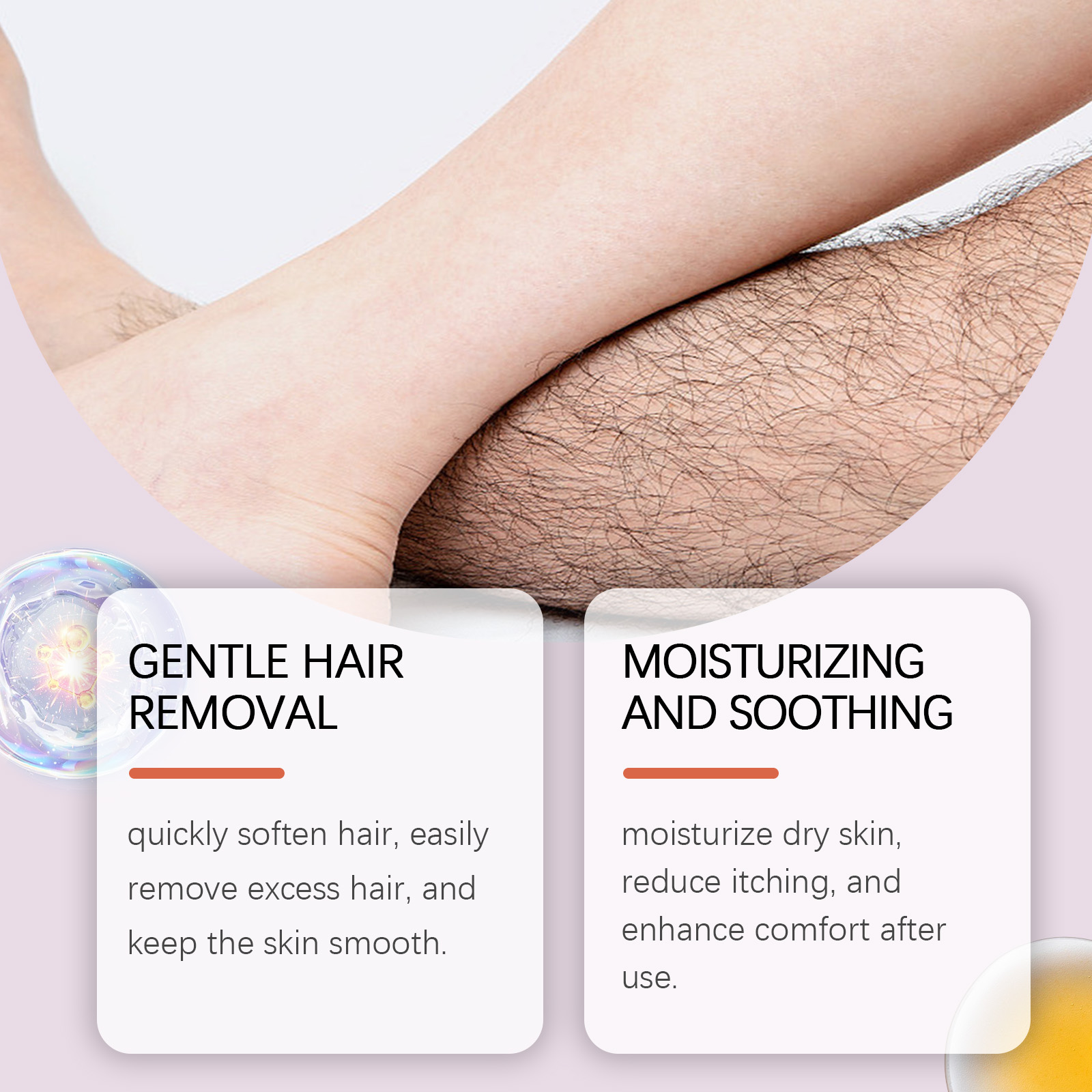 Hair Removal Cream Mild Skin Care For Body Arm Leg Hair Men Women Universal Cleansing