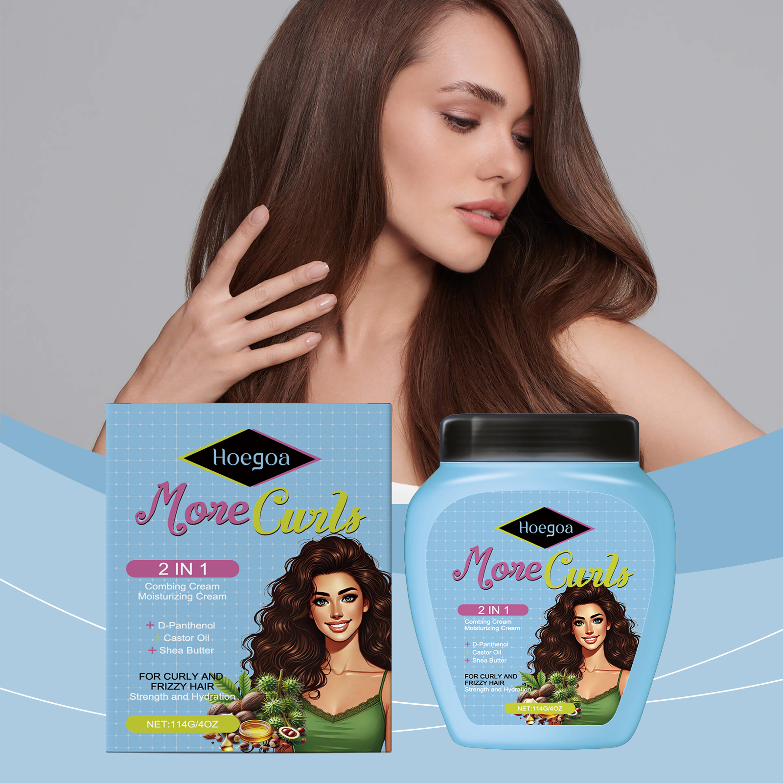 Leave In Hair Conditioner Light Improves Dry Frizzy Hair Softens Refreshing Nourishes Hair