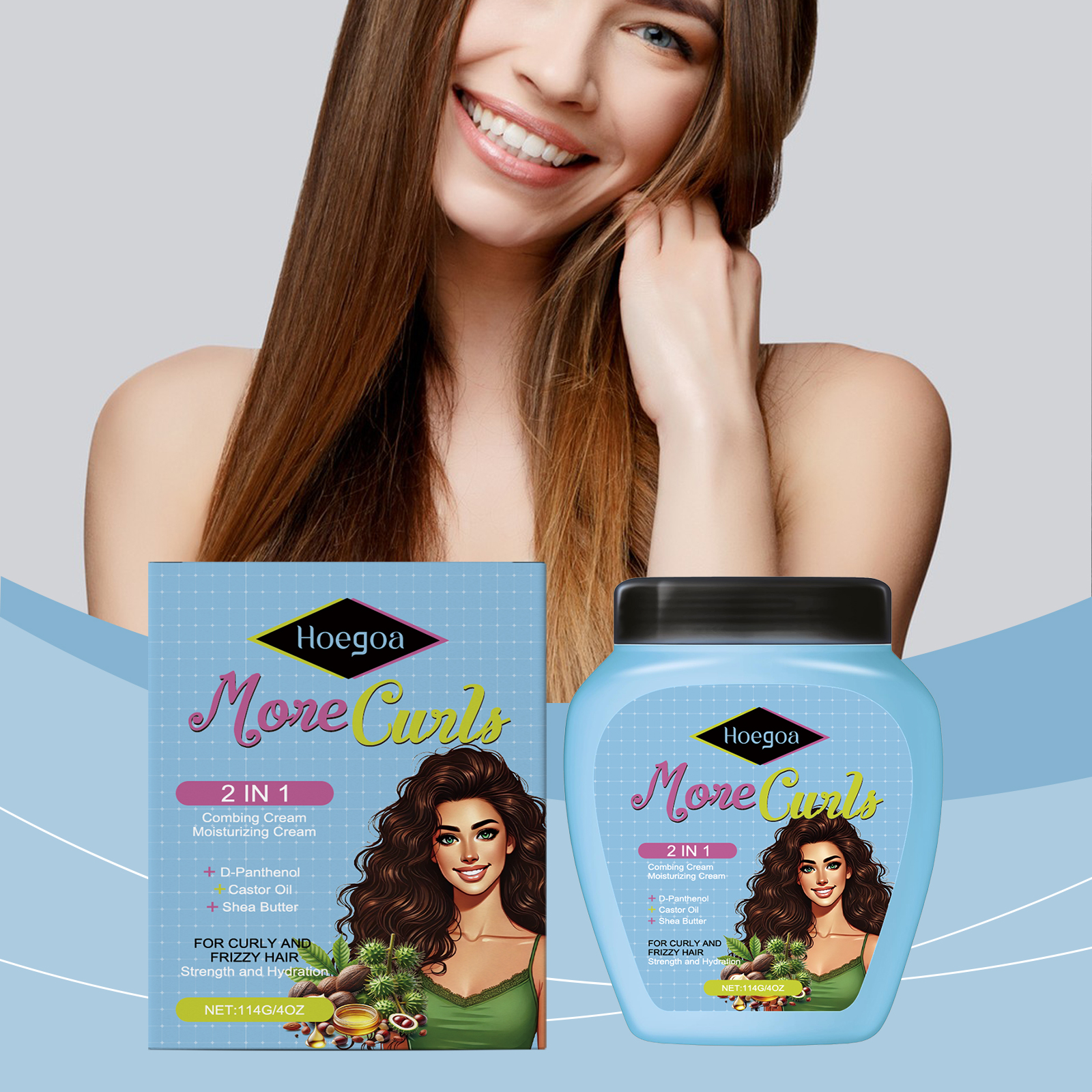 Leave In Hair Conditioner Light Improves Dry Frizzy Hair Softens Refreshing Nourishes Hair