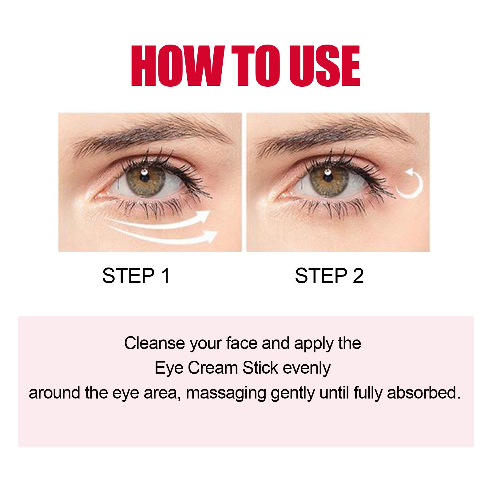 Retinol Eye Cream Stick Moisturizing For Fine Lines Crow Feet And Under Eye Daily Care