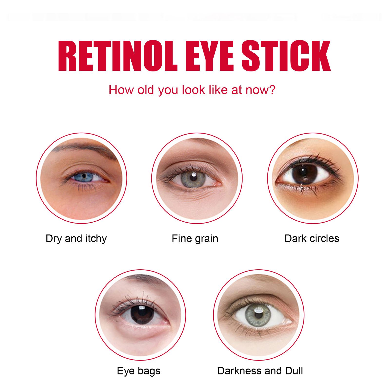 Retinol Eye Cream Stick Moisturizing For Fine Lines Crow Feet And Under Eye Daily Care
