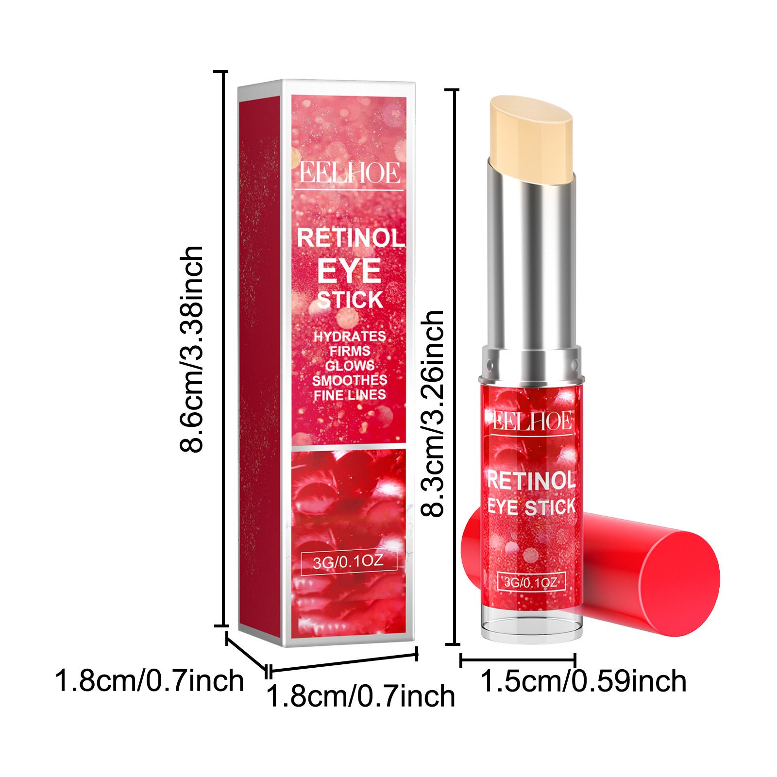 Retinol Eye Cream Stick Moisturizing For Fine Lines Crow Feet And Under Eye Daily Care