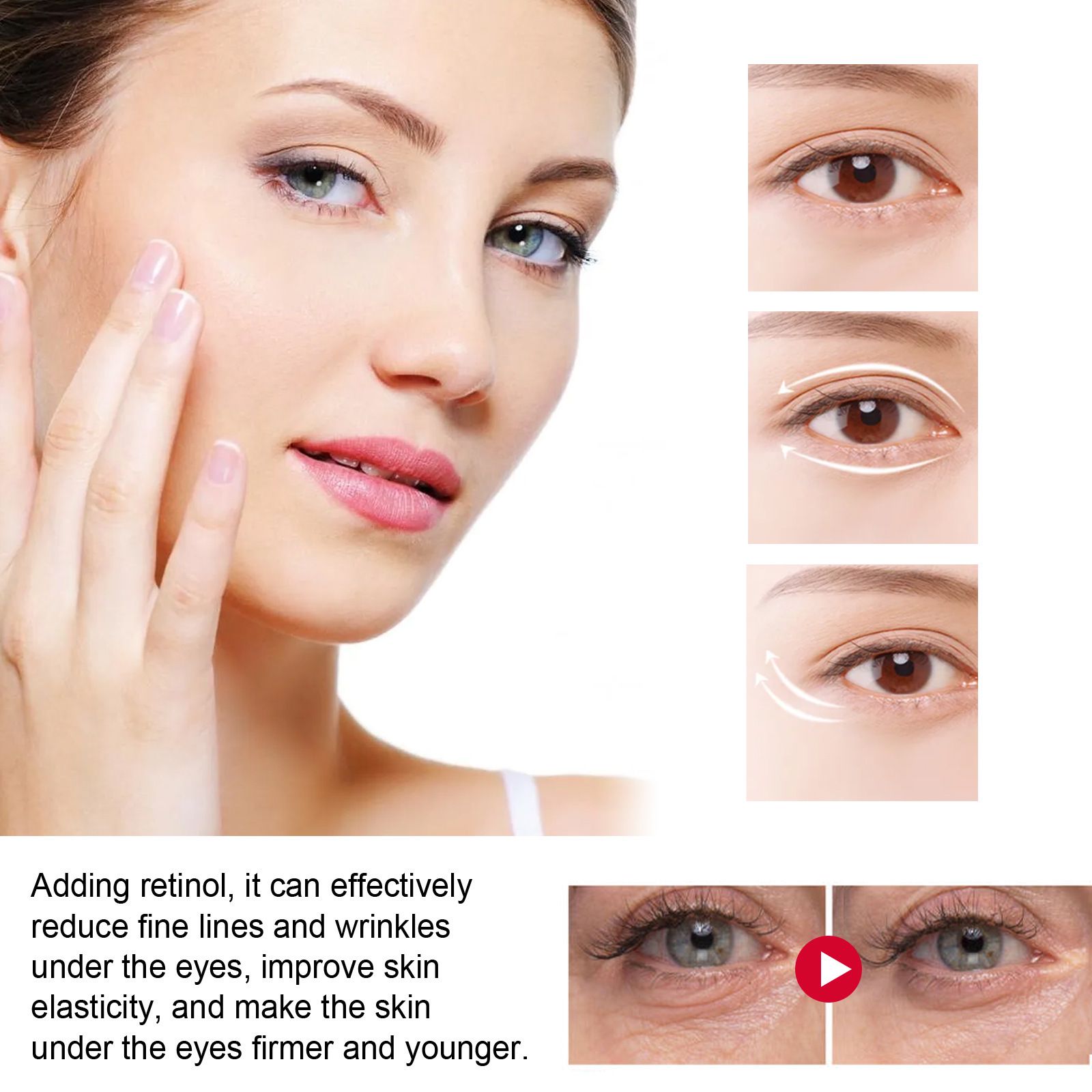 Retinol Eye Cream Stick Moisturizing For Fine Lines Crow Feet And Under Eye Daily Care