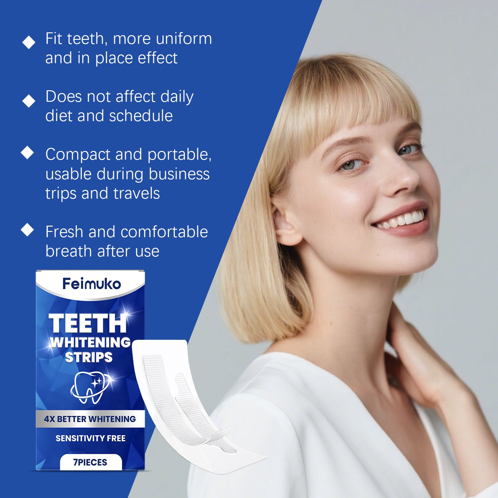 Teeth Care Strips Gentle Cleaning For Fresh Breath And Daily Oral Hygiene