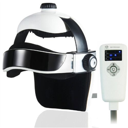 Electric Head Massager Smart Intelligent Air Pressure Vibration Finger Press Relaxation With Music Soothing Relax Helmet Health Care