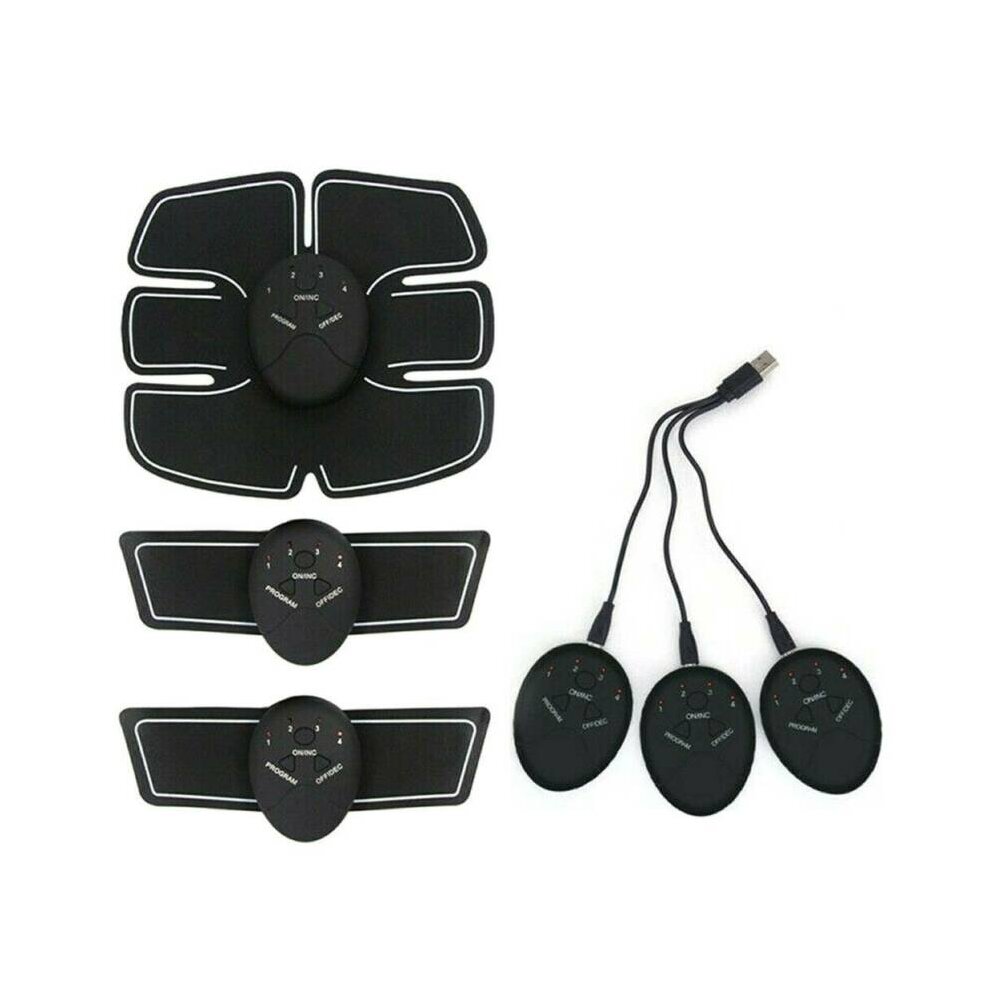 Rechargeable Trainer Stimulator Abdominal Muscle Train Fitness EMS Toning Belt