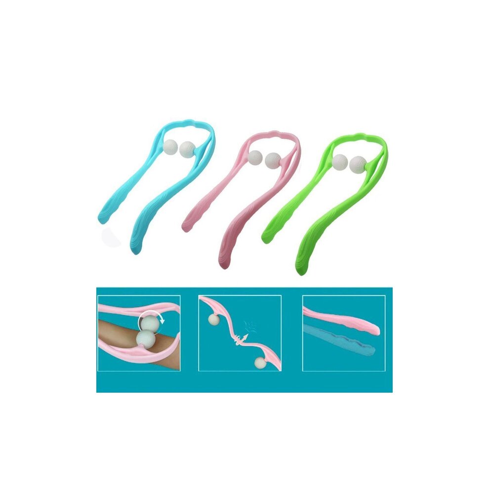Neck Control Roller Relief Fatigue Massage(Pink)