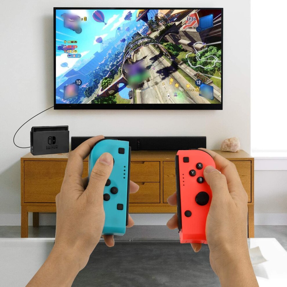 TechKen Switch Joycon Controller for Nintendo Switch Console, Wireless L/R Remote Gamepa