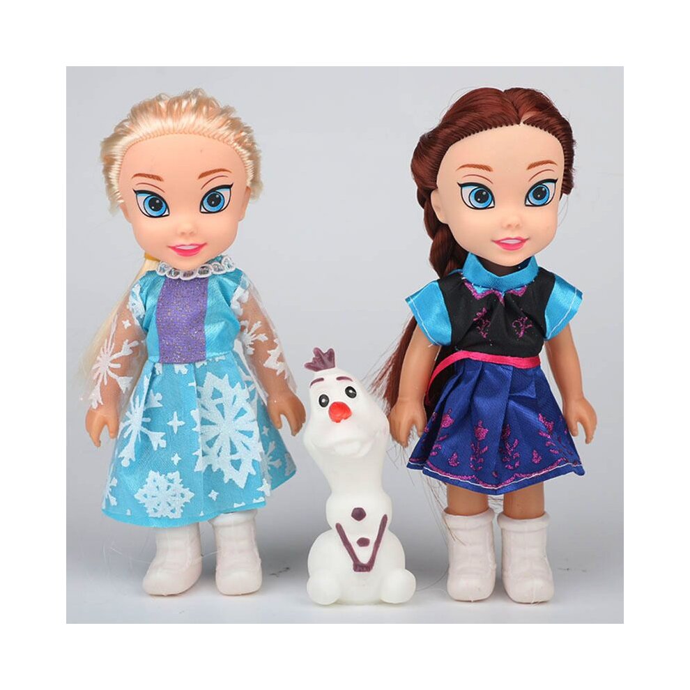 Frozen Princess Elsa-Anna-Olaf Doll Figures Hotsale-Playset Birthday Gift