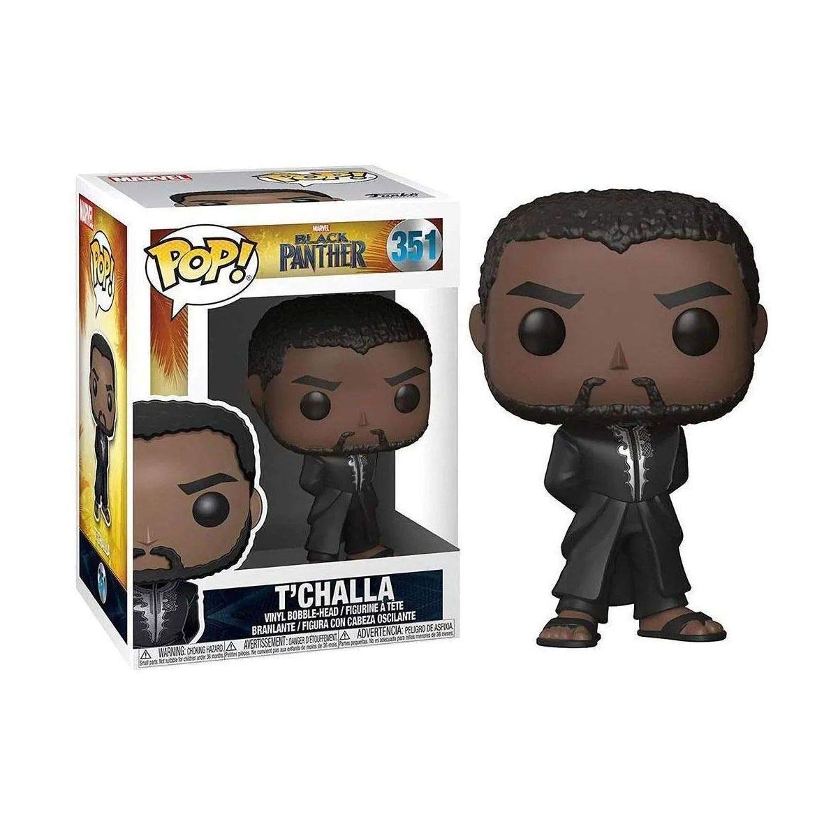 Marvel Action Figure Black Panther Robe Figure Funko POP Vinyl Figure Collectible Hero Series Movie Model Figures Toys Home Car Decoration Great for Christmas Gifts