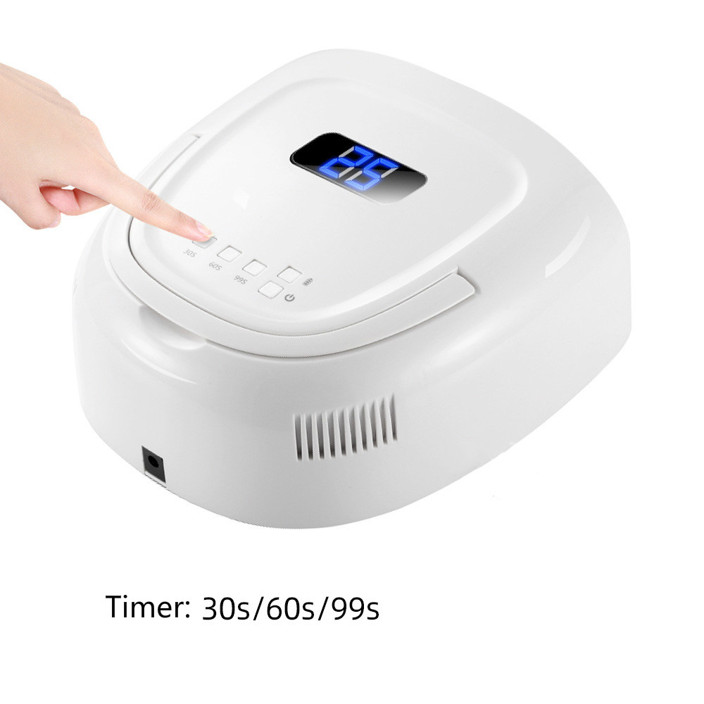 Nail Lamp Rechargeable Wireless Gel Polish UV Cure Light 60W Professional Nail Dryer Cordless Nail Led Lamp Manicure Machine Pedicure Lights Built-in 15600mAh Battery Best for Home Nail Salon