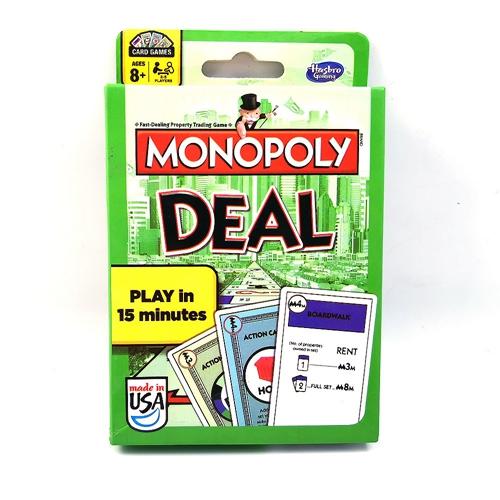Monopoly Deal Green UNO Board Game English Card Game