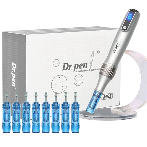 Dr.Pen Ultima M8S Microneedling Pen Professional Premium Microneedle Derma Auto Pen Wireless Skin Pen for Face Body Skin Care with 9 Cartridges