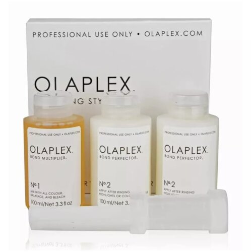 Olaplex No.1 Bond Multiplier No.2 Bond Perfector Hair Treatment Holiday Gift 100ml 3Pcs Set
