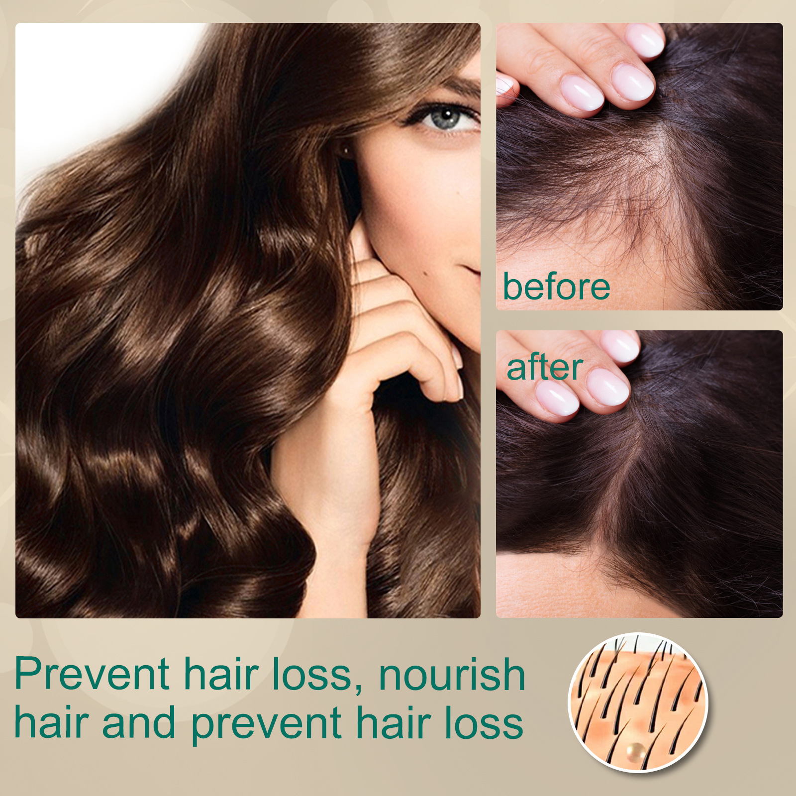 (30g) Ginger Hair Growth Ointment Hair Boost Cream Moisturising Scalp Massage Hair Care Essence Anti Hair Loss Conditioner Hair Thinning Treatment