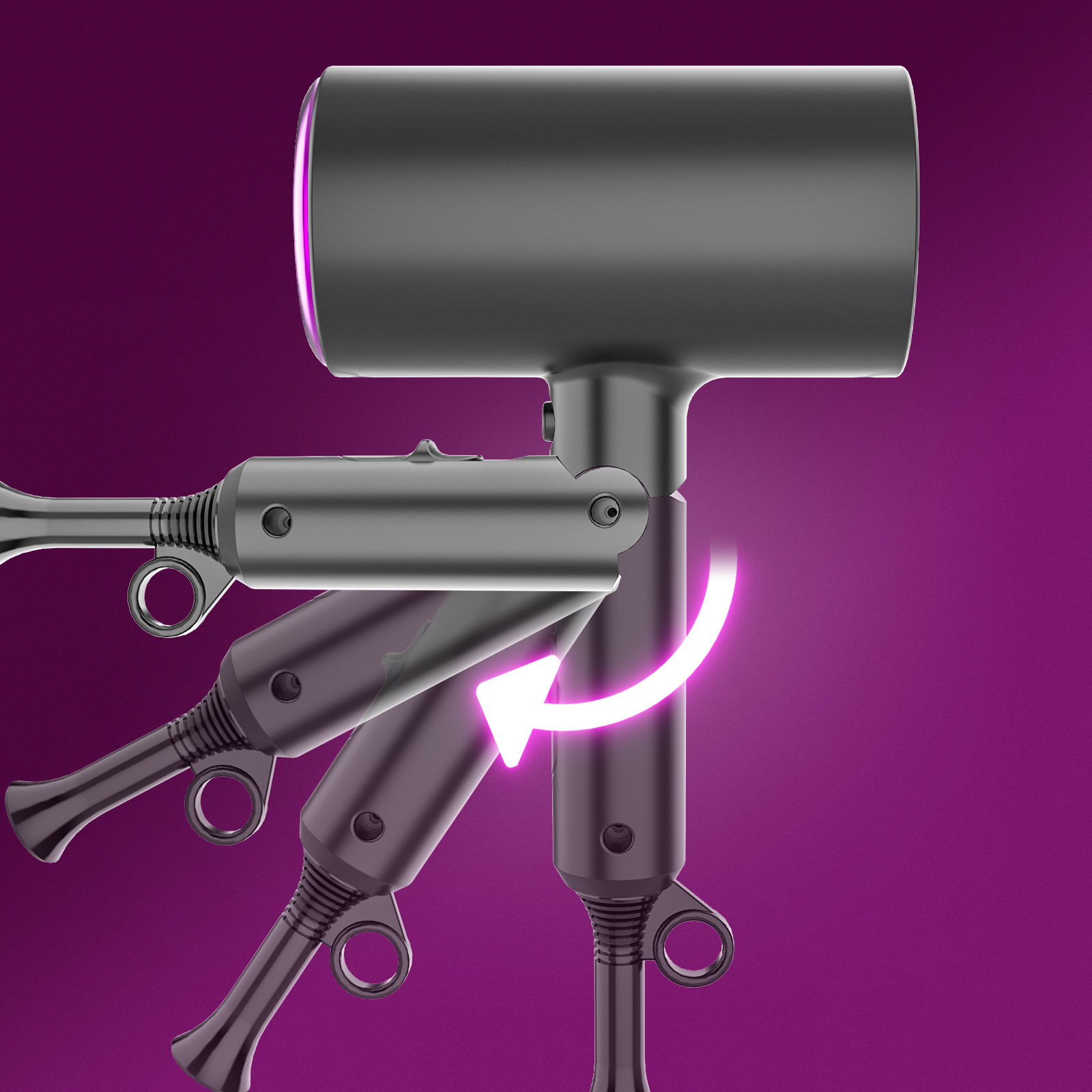 Hair Dryer 1800W Professional Ionic Hair Blow Dryer Powerful Fast Drying Portable for Hair Care Women Man Home Travel Salon Hair Styling