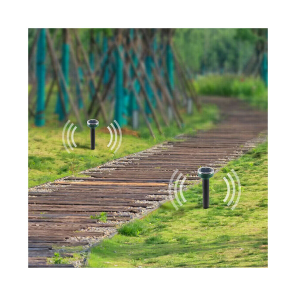 Ultrasonic Battery Cat Dog Repellent Fox Pest Scarer Deterrent Repeller Garden