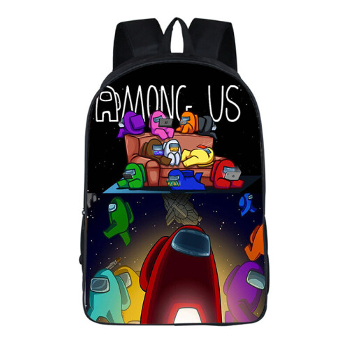 Among Us Backpack Kid Schoolbag Travel Bag Rucksack