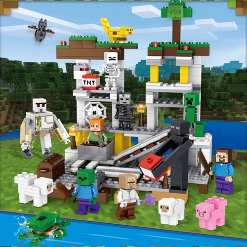 Minecraft Building Kit My World The Mine Shaft Building Bricks Toys Model Sets for Children Kids Gifts Fit Lego