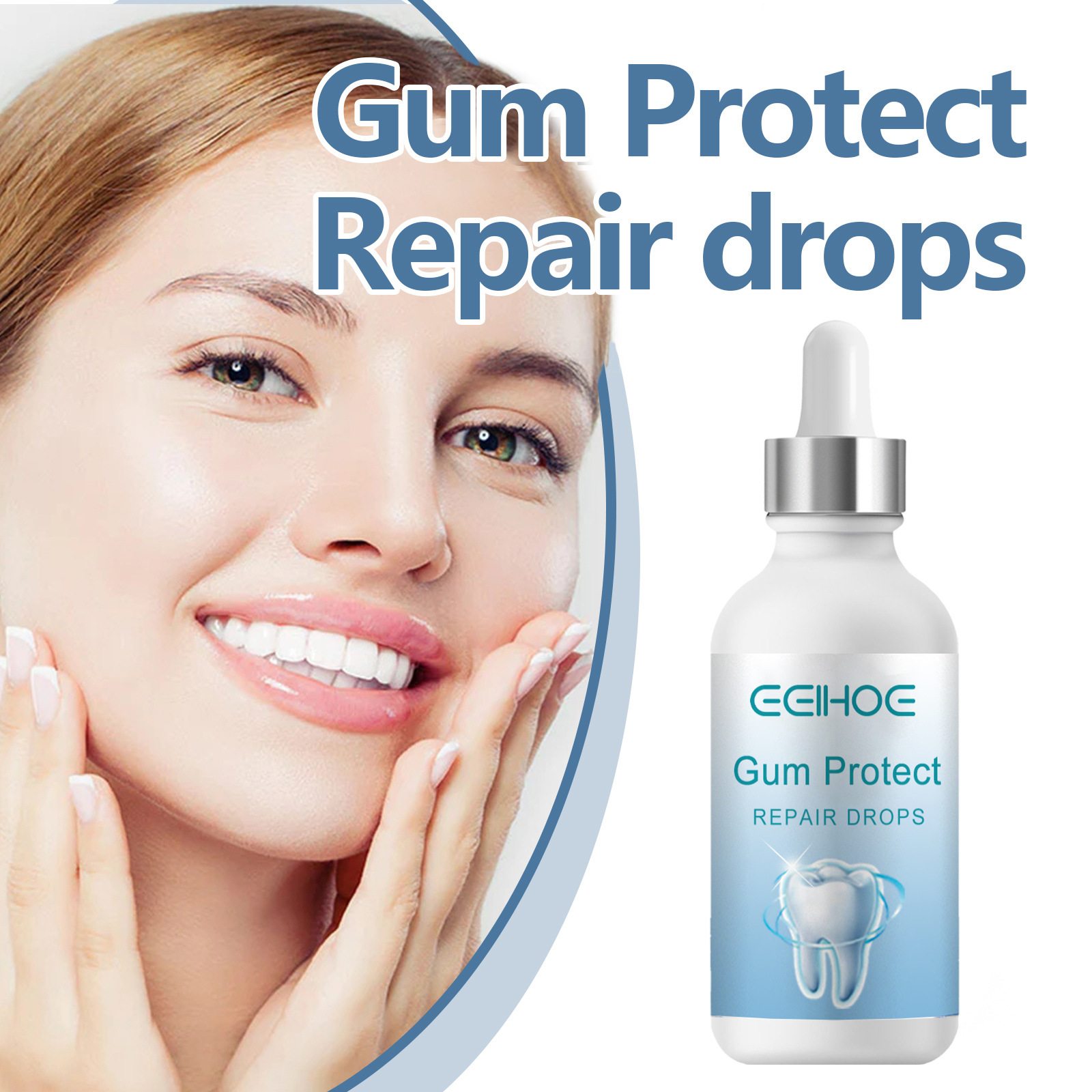 EELHOE Natural Gum Repair Drops Mouth Periodontal Relieve Teeth Whitening Oral Treatment Gum Care Gingival Growth Liquid Product Teeth Whiteners