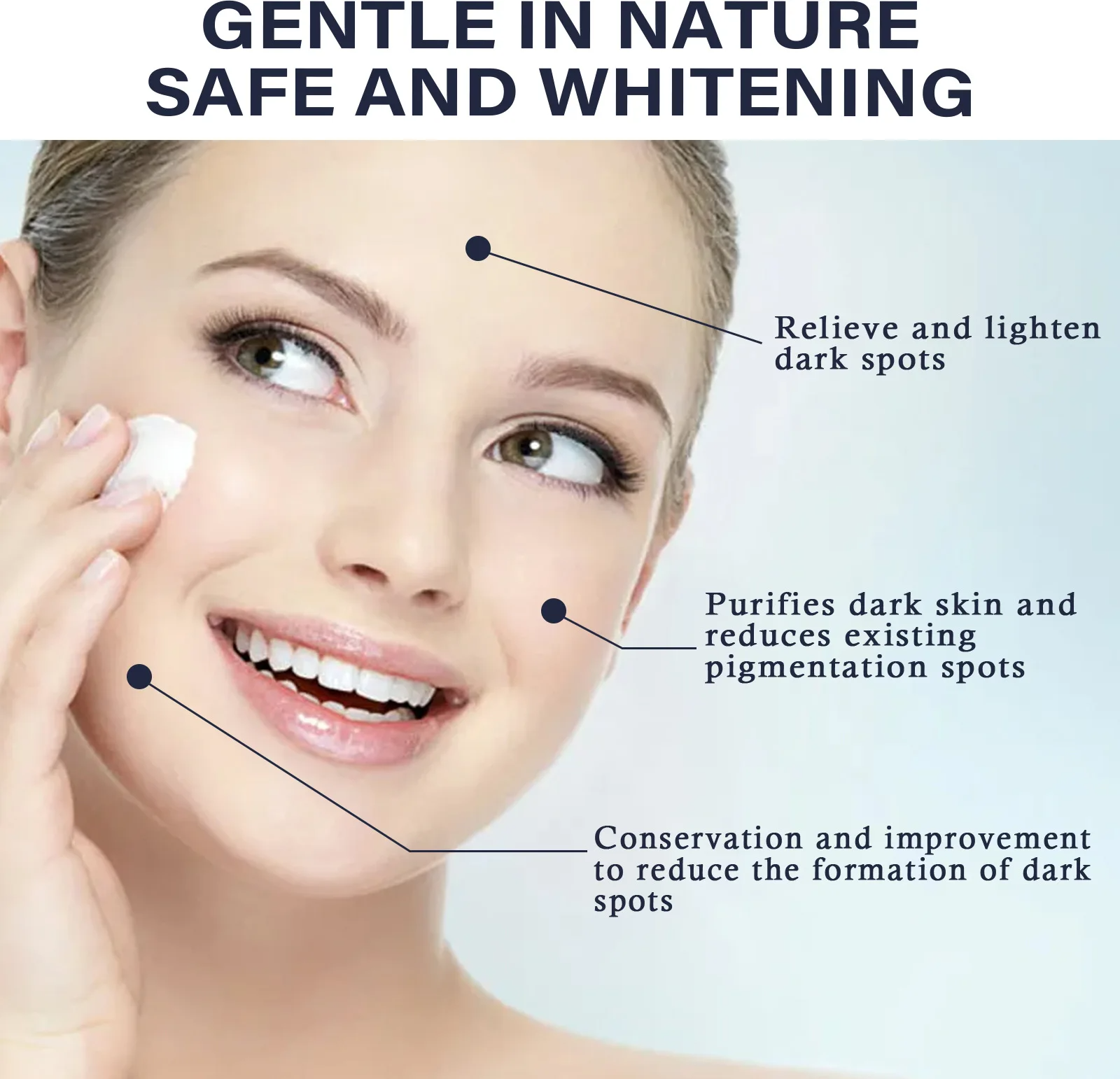Dark Spots Remover Cream Lighten Melanin Melasma Chloasma Age Spots Sunburn Moisturizing Brightening Whitening Freckles Cream Remover Reduces Hyperpigmentation