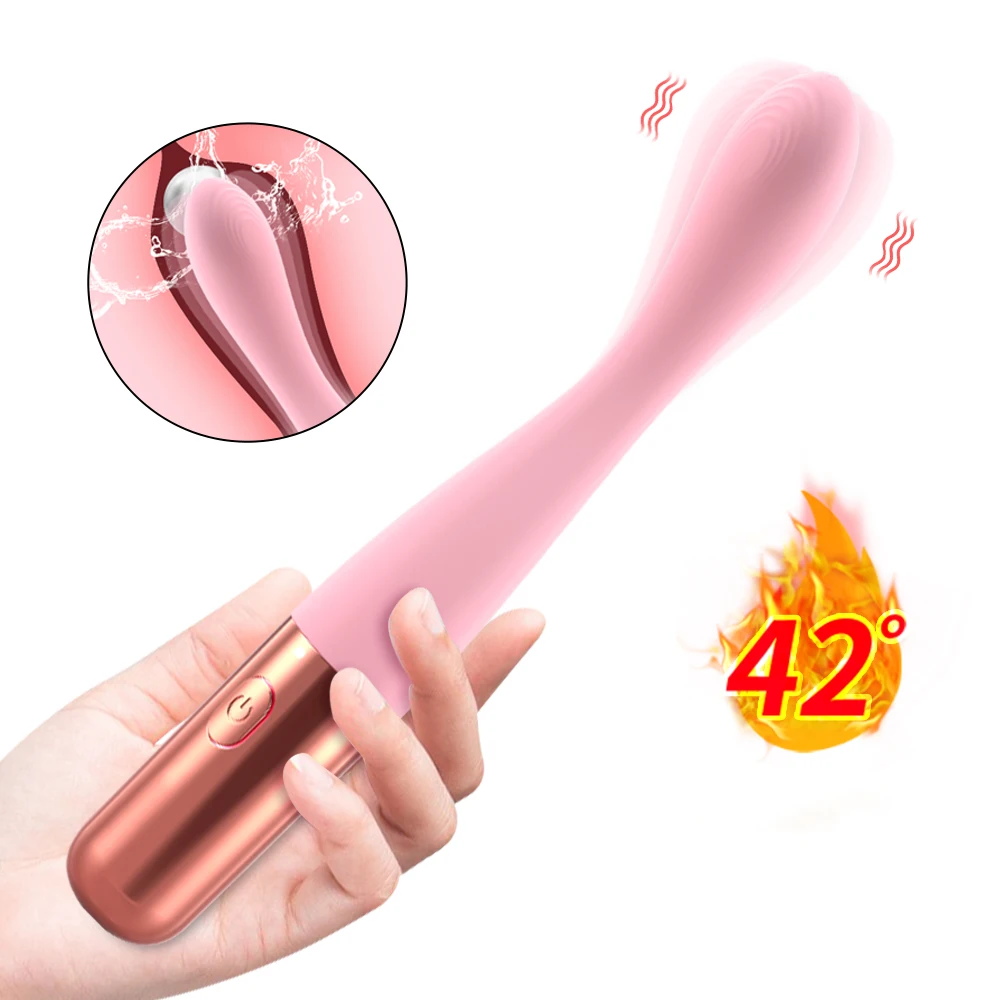 Beginner G Spot Vibrator for Women Mini Massager Heating Vibrator Finger Shaped Vibes Nipple Clitoris Stimulator Orgasm Sex Toys for Adult Female