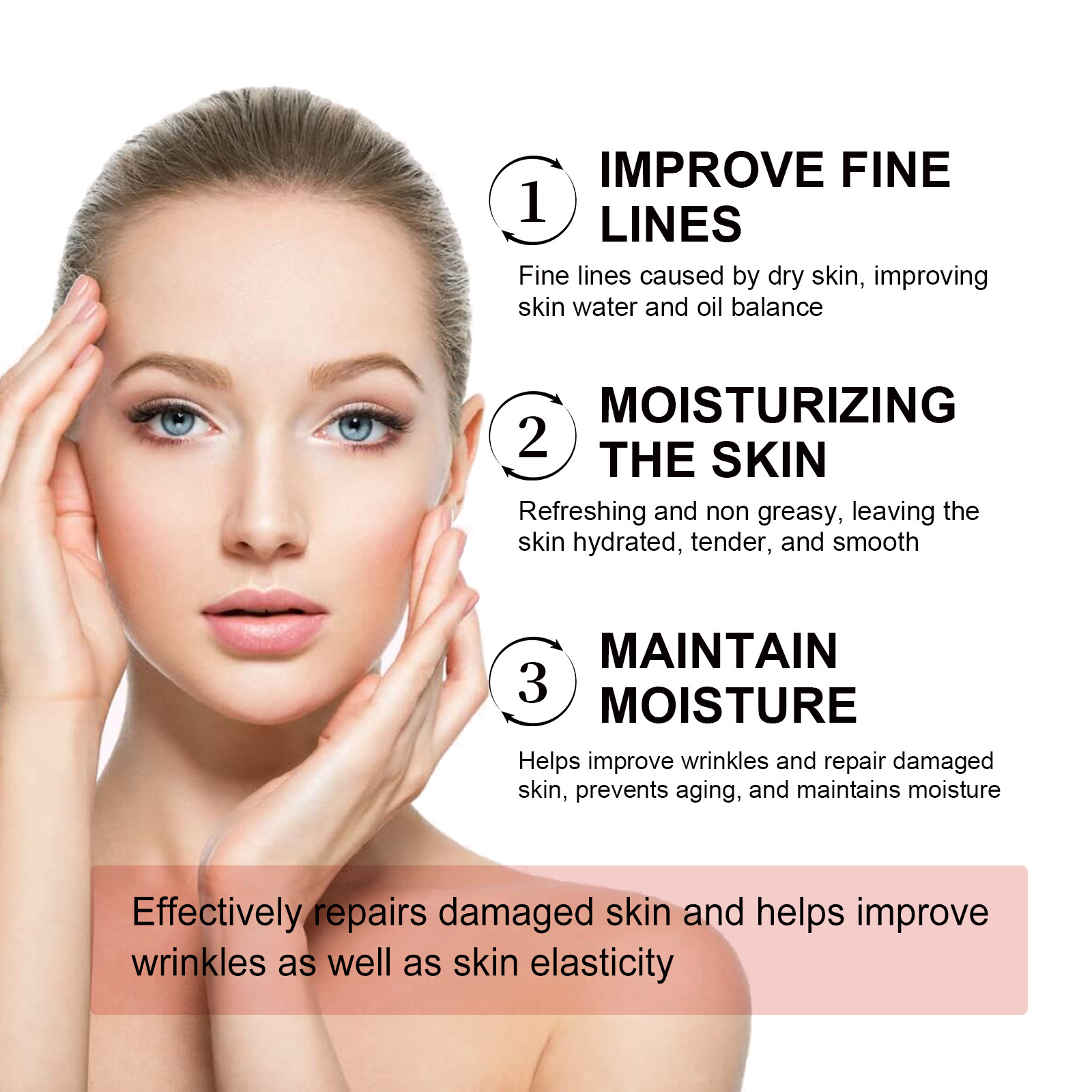 (1 PC) Ginseng Snail Serum Anti Wrinkle Anti Aging Eye Face Lifting Tightening Fade Fine Lines Moisturizing Brighten Glow Korean Beauty Skin Care Cosmetics