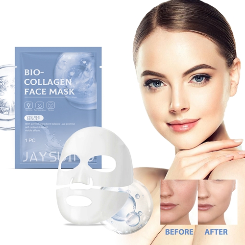 Bio Collagen Face Mask Fades Fine Lines Hydrating Moisturizing Firming Brighten Shrink Pores Rejuvenation Hyaluronic Acid Wrapping Mask Korean
