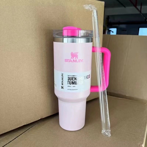 40oz For Stanley Tumbler Cup Insulated Water Bottle Pink