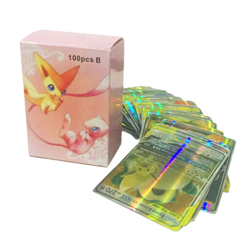 Pokemon Cards Bundle X 100 ULTR RARE 40TAG+40GX+10Tra+10Energy Kid Toy