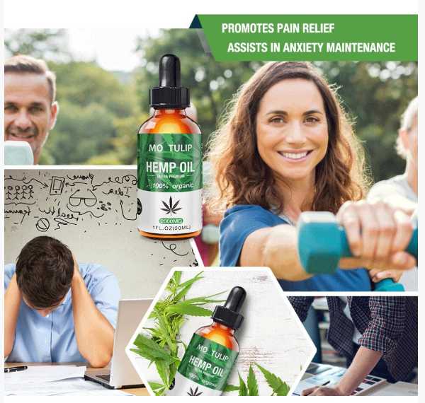 2000mg Hemp Oil - Natural Organic Hemp Seed Extract 30 ml